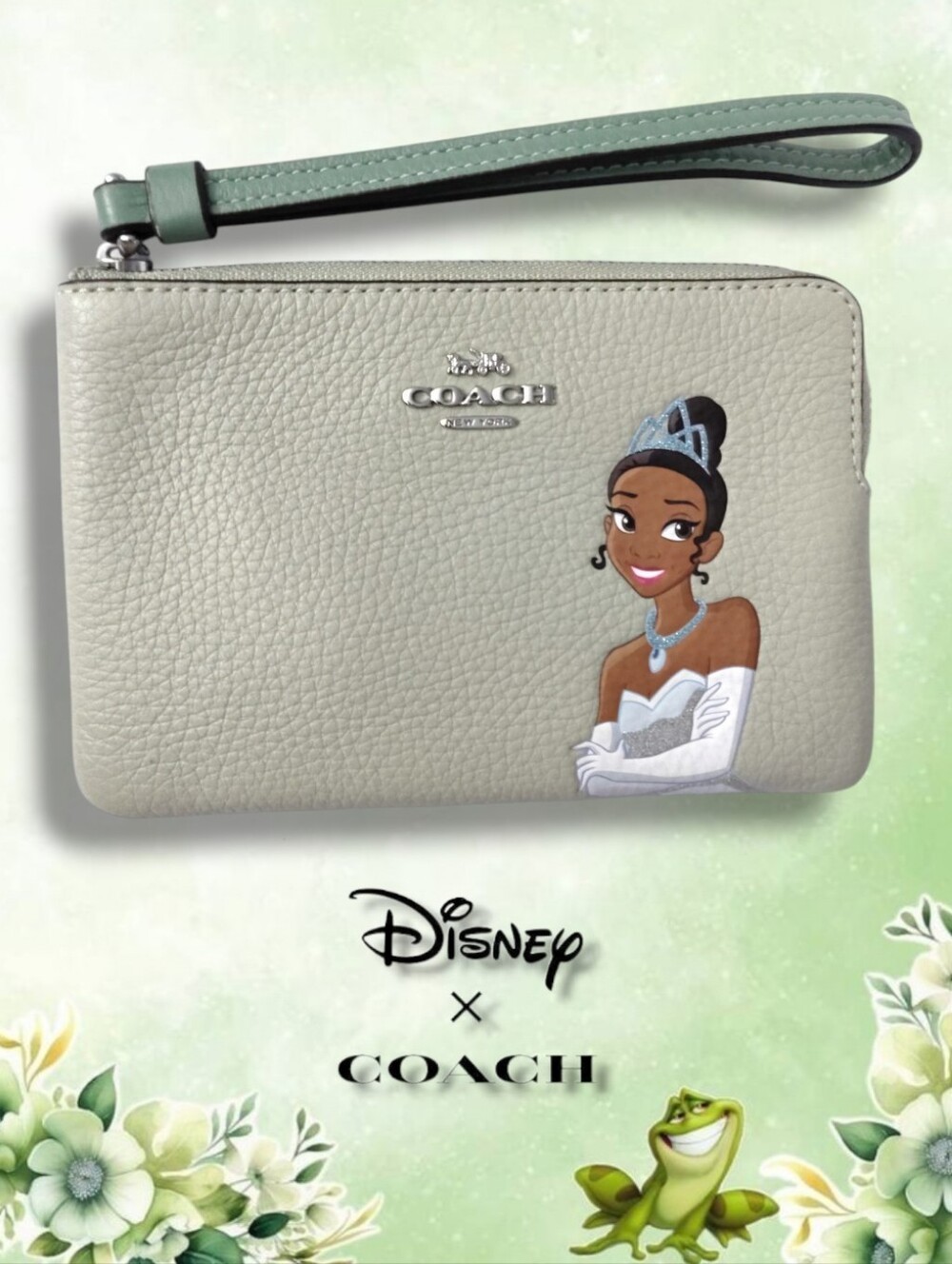 Coach x Disney Princess Tiana Wristlet